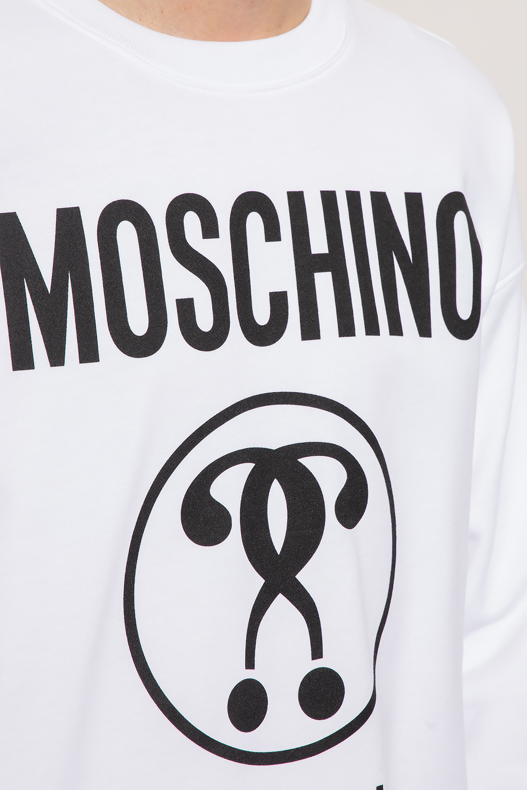 Moschino logo print sweatshirt best sale